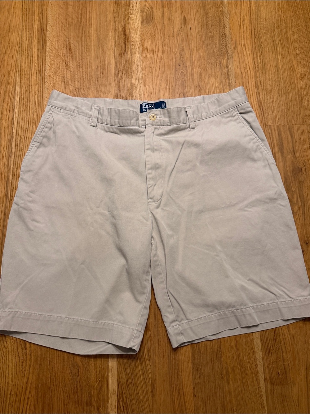 Polo by Ralph Lauren Light Beige Flat Front Men’s Shorts